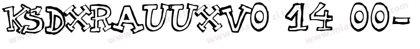 KSDXRAUUXV0 14 00字体转换